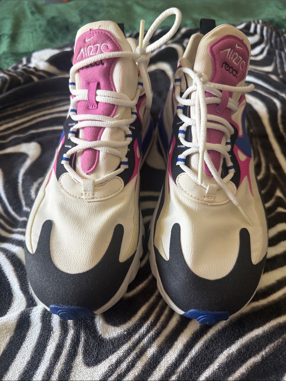 Nike React Element 55 White Pink Blue